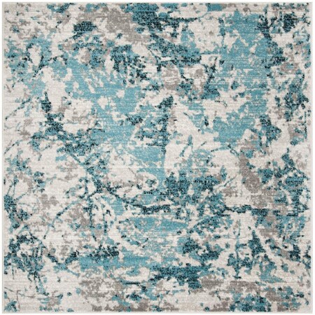 Safavieh 10 x 10 ft. Skyler Contemporary Square Rug, Blue & Ivory SKY186M-10SQ